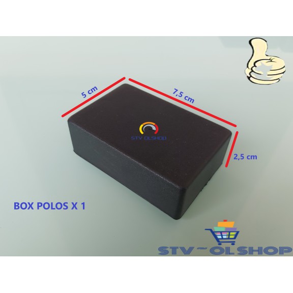 Box Polos X 1 Plastik / Box Polos Hitam Serba Guna