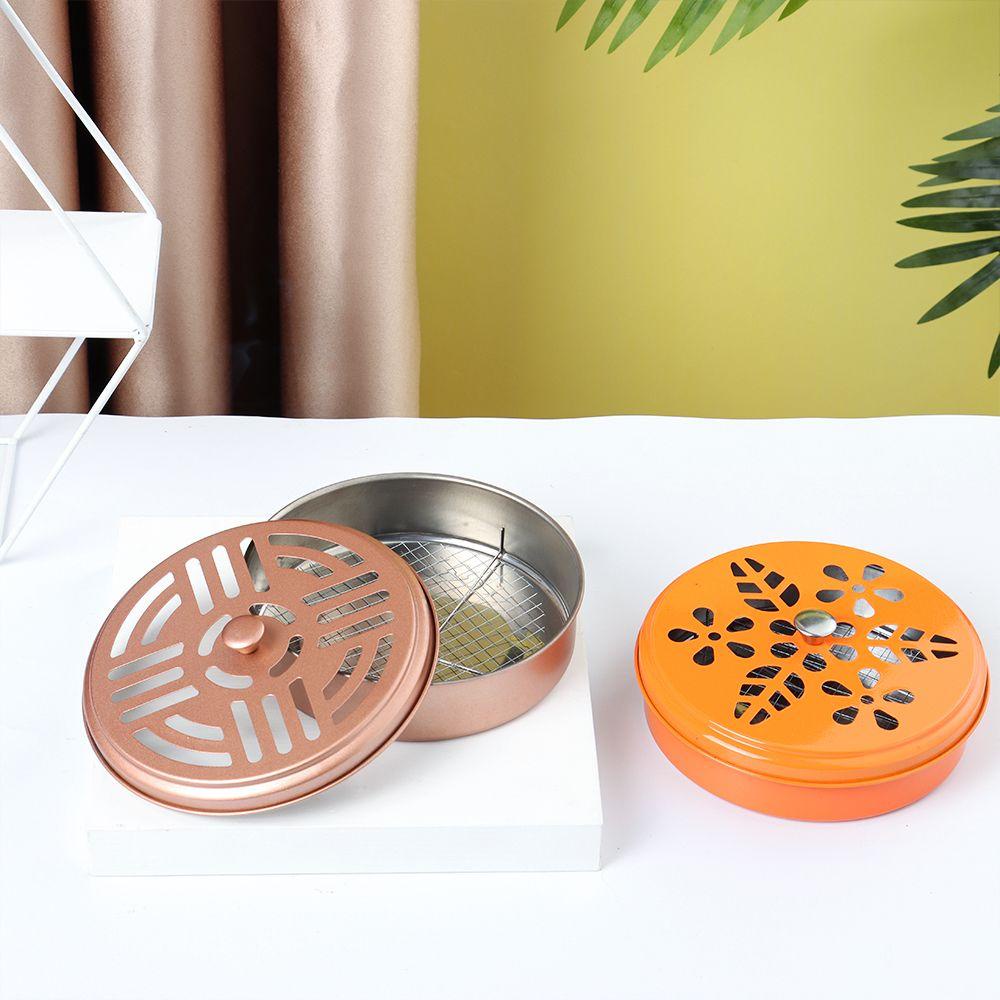 Populer Tempat Koil Nyamuk Warna Warni Berguna Anti Nyamuk Metal Tray Incense Plate