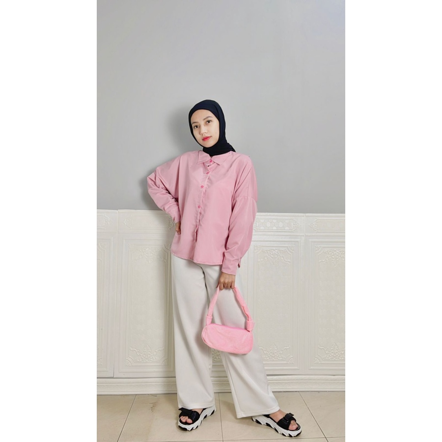 RX FASHION - SITA TOP / KEMEJA ATASAN BLOUSE WANITA XXL /  NELKA OVERSIZE SHIRT / Kemeja KINA / SITA / NELKA SHIRT TOP HITS OOTD  - NN