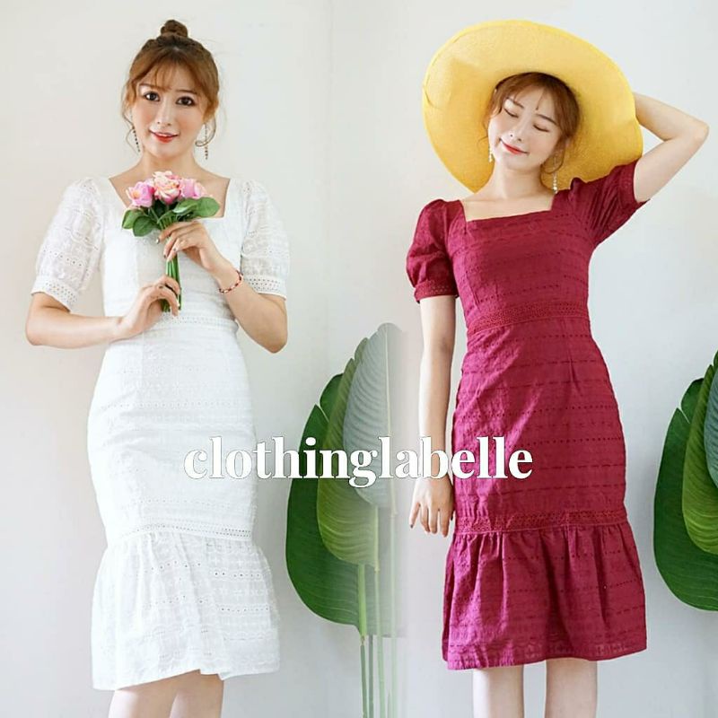 Mermaid U neck dress