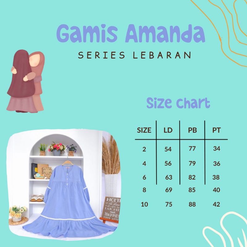 Gamis Anak BoboKids Katun Rayon Premium Sz 2-8tahun