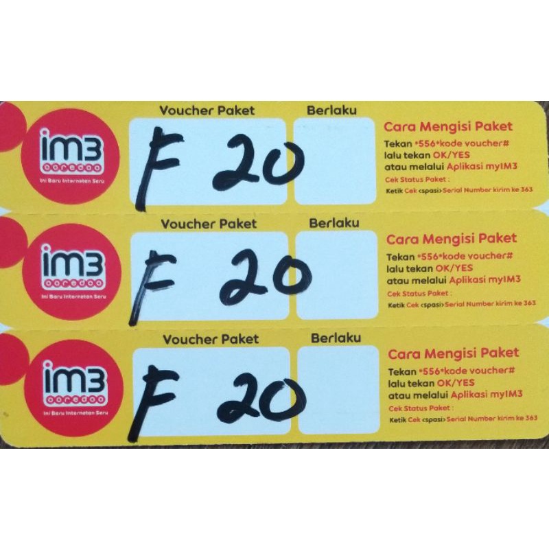 VOUCHER INDOSAT FREEDOM 20 GB