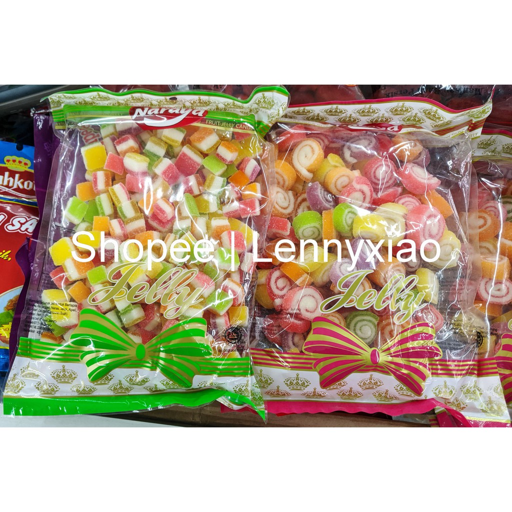

Permen Manisan Buah Fruit Jelly Candy Kubus Roll Cemilan Natal Imlek