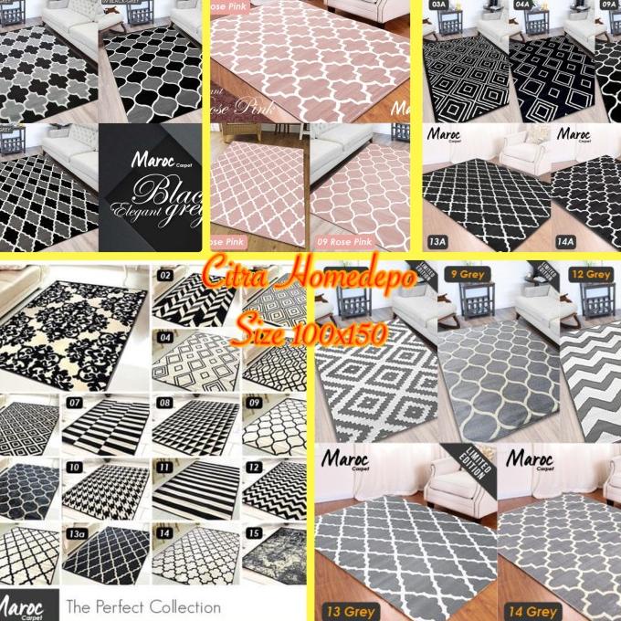 Karpet Lantai Permadani Maroc Size 100x150