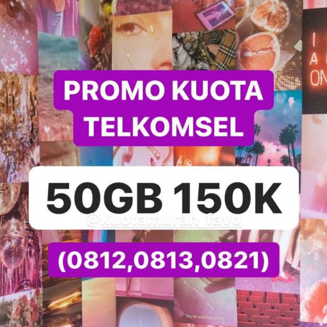 PROMO Kuota telkomsel 52gb 150k