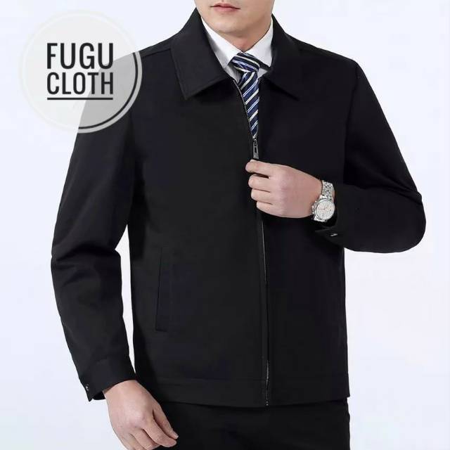 Jaket boss classic jasket jas blazer polos kerah resmi santai classic kasual