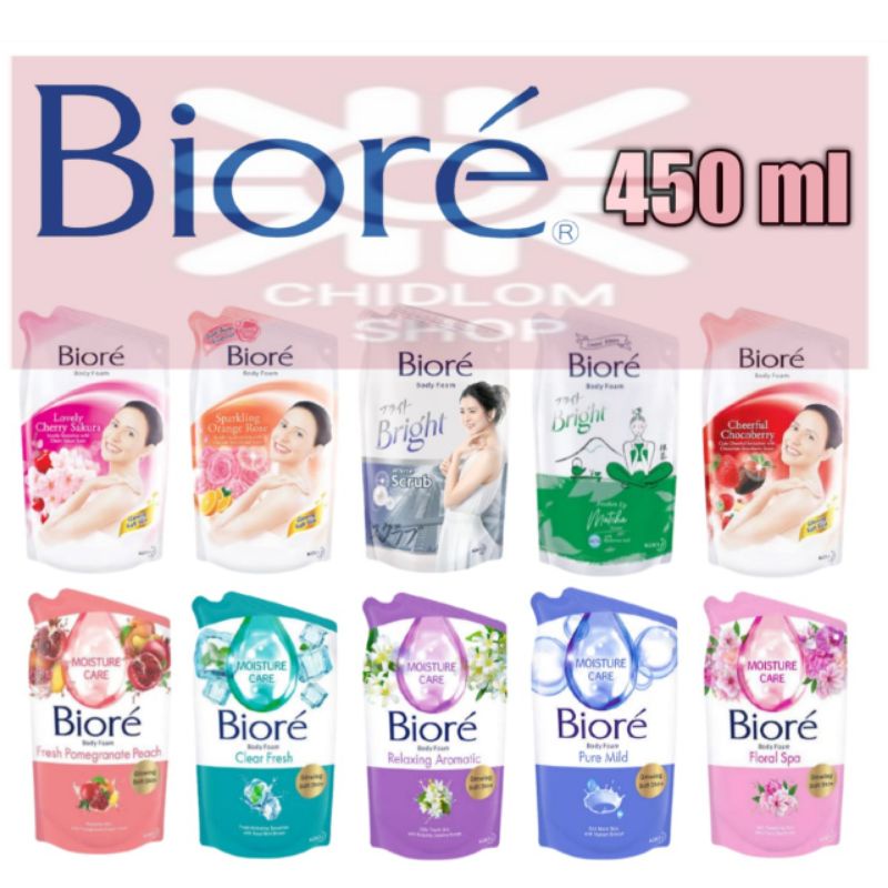 Biore Body wash Sabun mandi cair Biore 450 / 400 ml murah terlaris