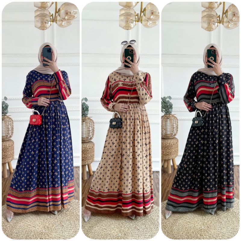 GLAMORA DRESS|GAMIS SYAR'I RAYON VISCOSE|DRESS MUSLIM RAYON PREMIUM JUMBO|HOMEDRESS JUMBO BUSUI BUMI