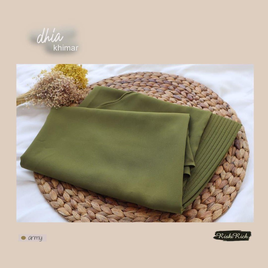 DHIA Khimar Instan Syari Lancip By Riskirich-Army