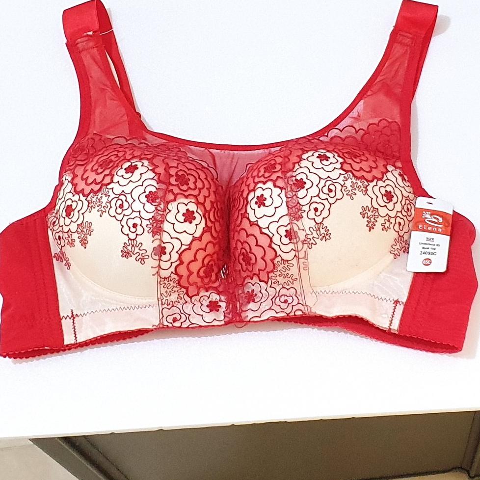 Bra / BH Elena C (Busa Tipis, Tanpa Kawat, Kait 3, Cup C) D27O