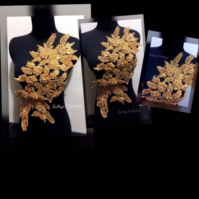 Renda Bunga Gold Full Payet