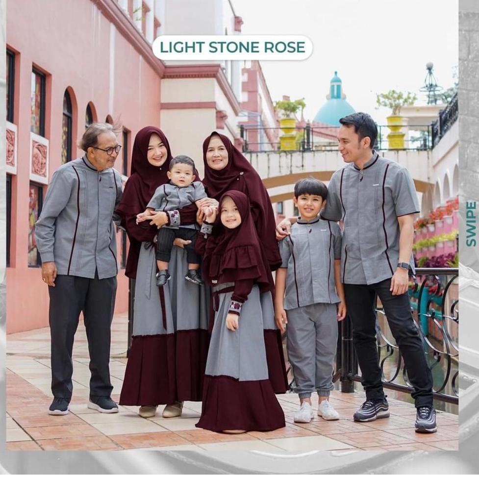 EBYEQ4995 Gamis Sarimbit Keluarga 2021 Sarimbit Gamis Couple Fashion Muslim Baju Lebaran SB9016