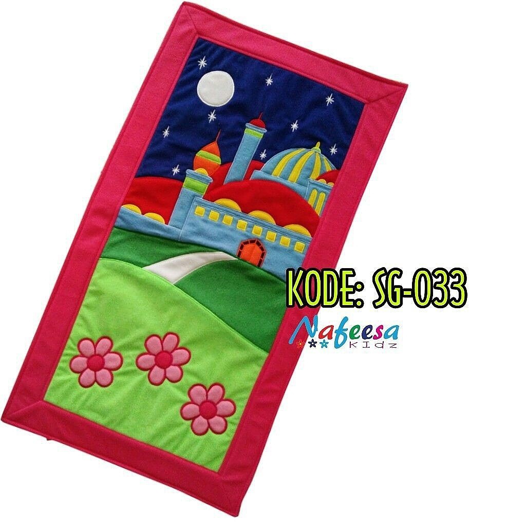 Sajadah Anak Karakter | Sajadah Bordir | Sajadah Custom Nama | Sajadah Anak Lucu | Sajadah Unik