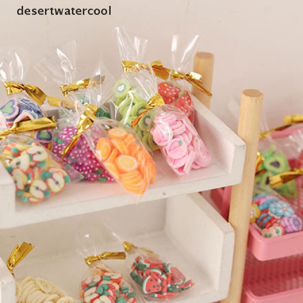 Deid 1 Kantong Mainan Miniatur Permen / Buah / Snack Skala 1: 12 Untuk Dekorasi Rumah Boneka Ob11
