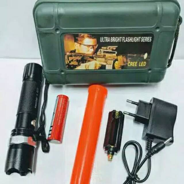 Senter Swat Police Baicuan 8460-1 99000 Watt Baicuan