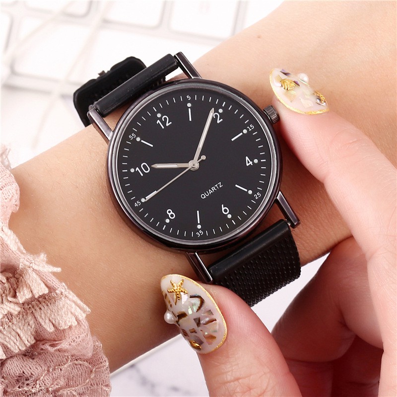 Jam Tangan Analog Quartz Strap Rantai Pasir Untuk Pria Dan Wanita Casual Fashion Import