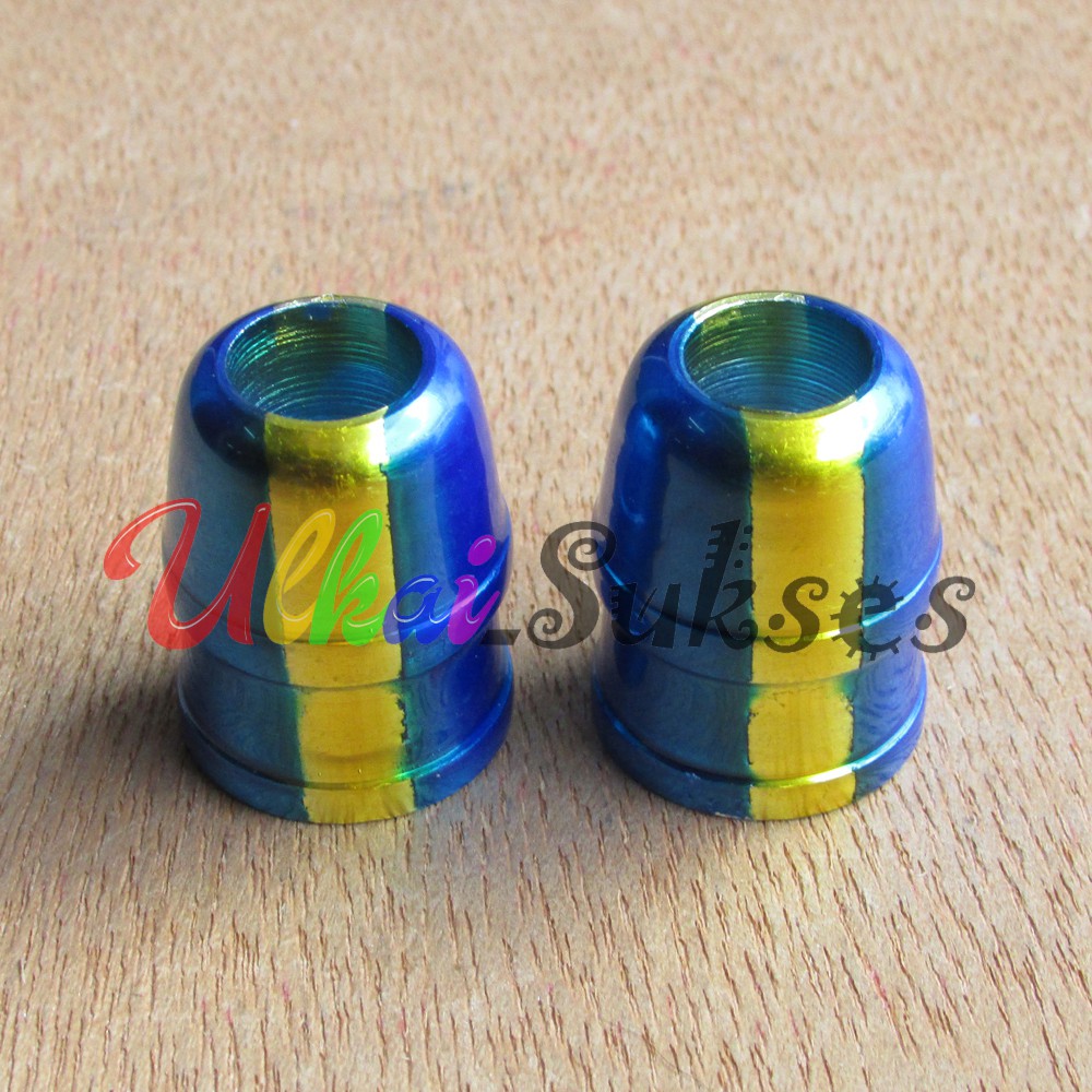 Monel Spion Motor Sharky CNC Atau Karet Penutup Gagang Spion Motor Model Two Tone Thailook Style 2 Warna Dan Polos Universal Murah