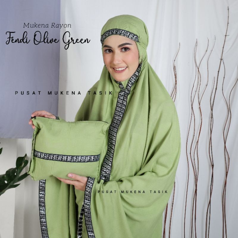 MUKENA DEWASA KATUN RAYON SONGKET RENDA FENDY | GROSIR BELI MUKENA BALI MURAH PENDI