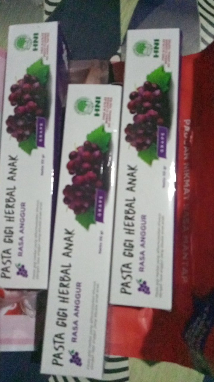 Pasta Gigi Herbal Anak Rasa Anggur Hni Hpai