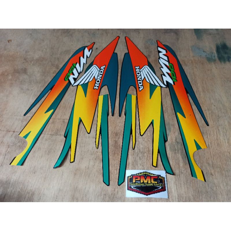 Striping Honda win 100 Stiker motor lis body standart tahun 2000 - 2001