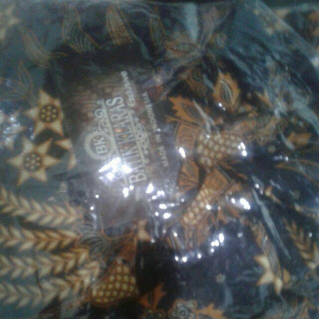 Tunic Santika Black Jumbo Tunik Batik Cantik Seragam Batik Big Size Besar