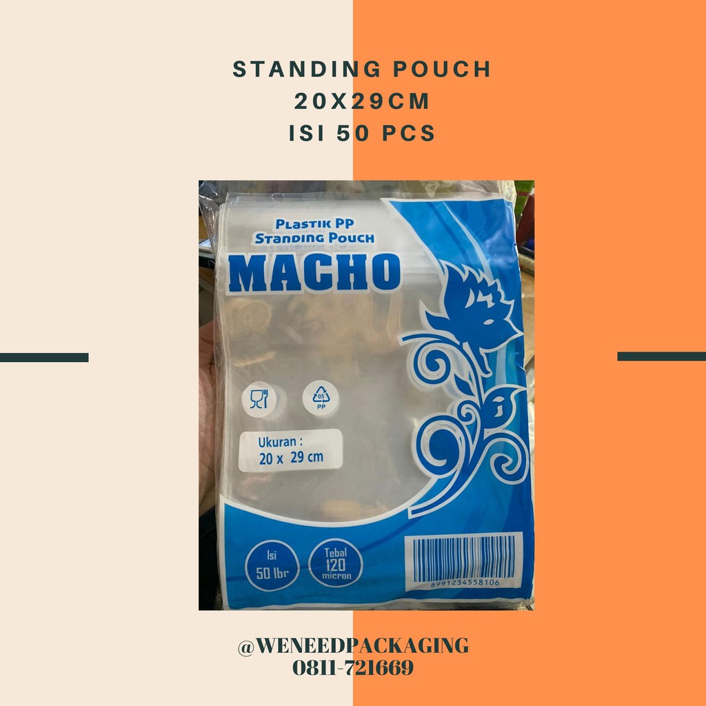 standing pouch 20x29