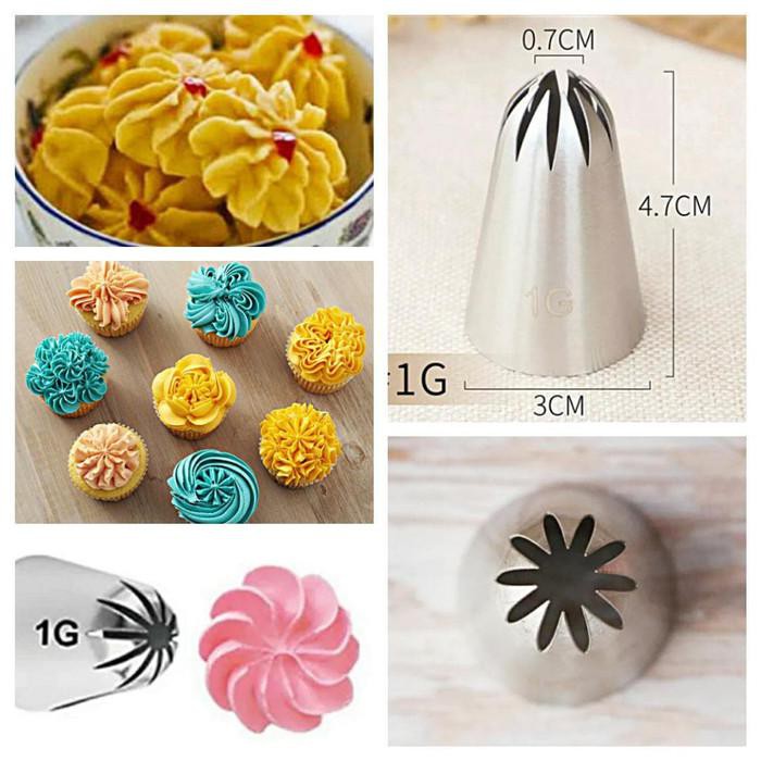 Baking / Spuit No 1G Spuit Kue Kering Spuit Kue Semprit Sagu Keju Sus Eclair