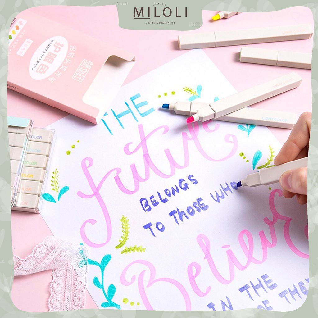 

[MILOLI] 6 Pcs Highlighter Pastel Color - D0006