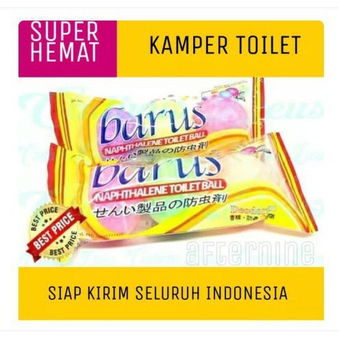 KAMPER BOLA - TOILET BALL / KAPUR BARUS SACHET ISI 3 - UTK LEMARI