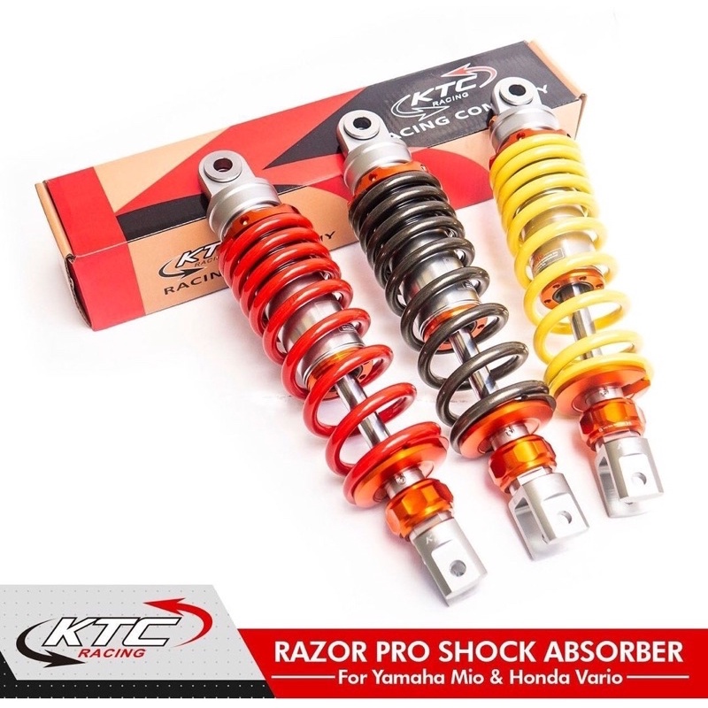 Shock KTC Racing Razor Pro Steering Dumper Singel Shock 300mm 325mm Shockbreaker Matic Mio Lexi Beat Vario Click Vario 125 150 Genio Scoopy  FOURSIX_46