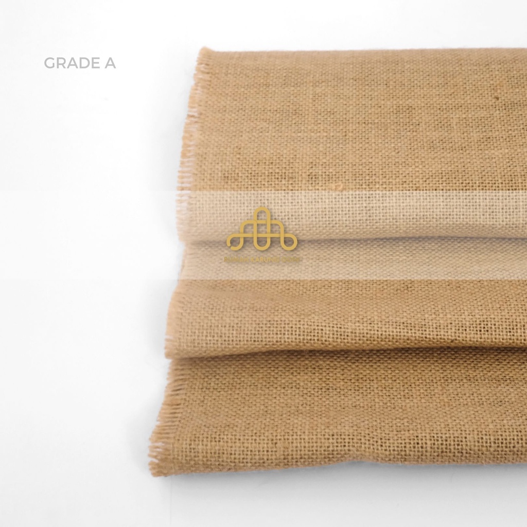 Kain Goni Lembaran Per 50x135 CM - Kain Rami - Karung Goni Bandung - Goni Supercraft - Burlap