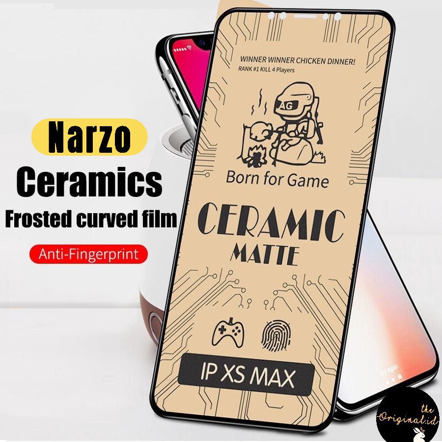 Tg Antigores Ceramic Matte Realme Narzo 10/10a/20/20a/20 Pro/30a/30 Pro/50a/50i/70 Anti Minyak Glare