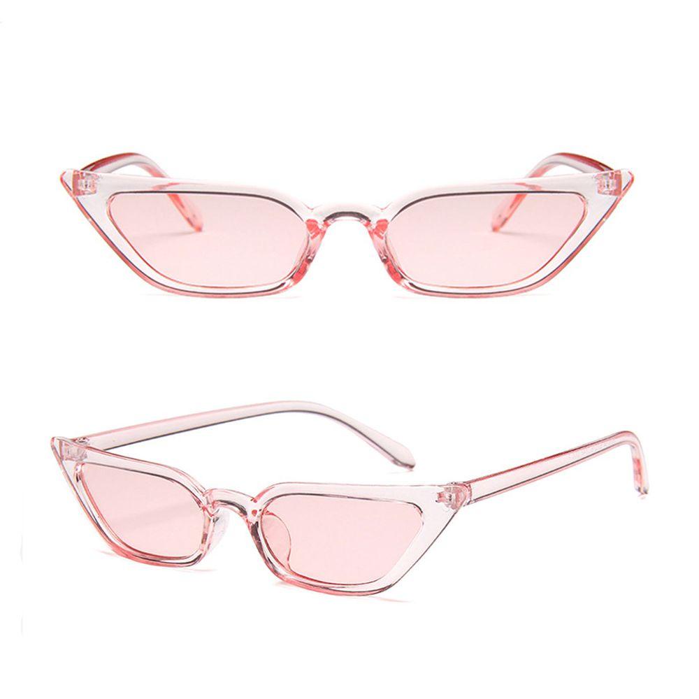 [Elegan] Cat Eye Sunglasses Sexy Retro Travel Vision Care UV400 Segitiga Kacamata Bingkai Korea Cat Eye Eyewear