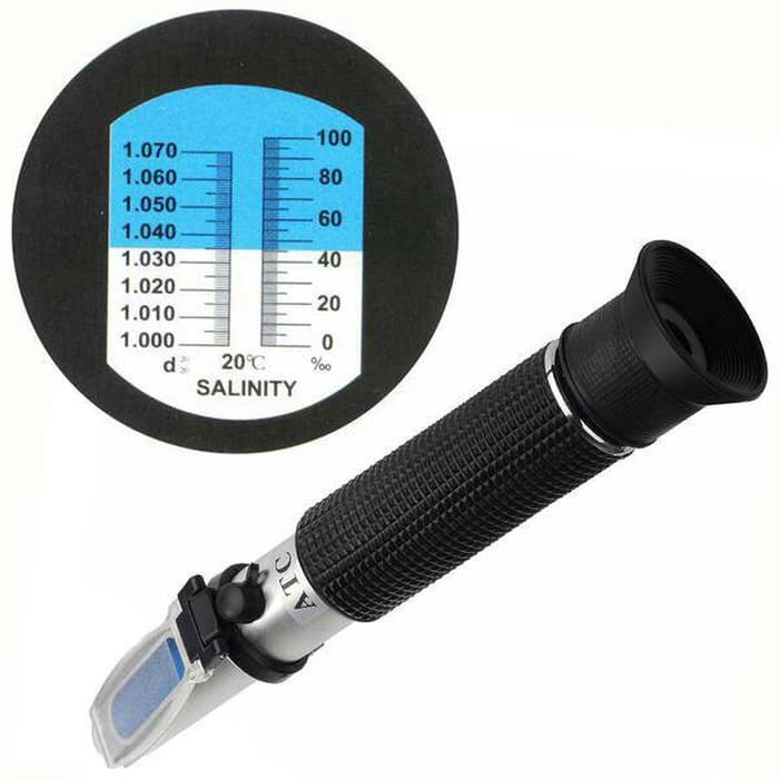 RefractoMeter Salinity Meter Alat Ukur Kadar Garam Refraktometer salinitas