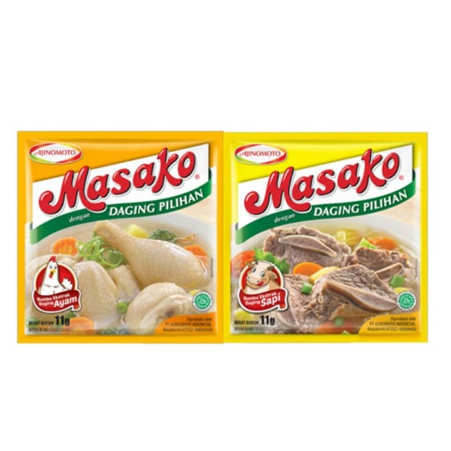 

Masako ayam atau Masako sapi renceng pilihan isi 12 sachet