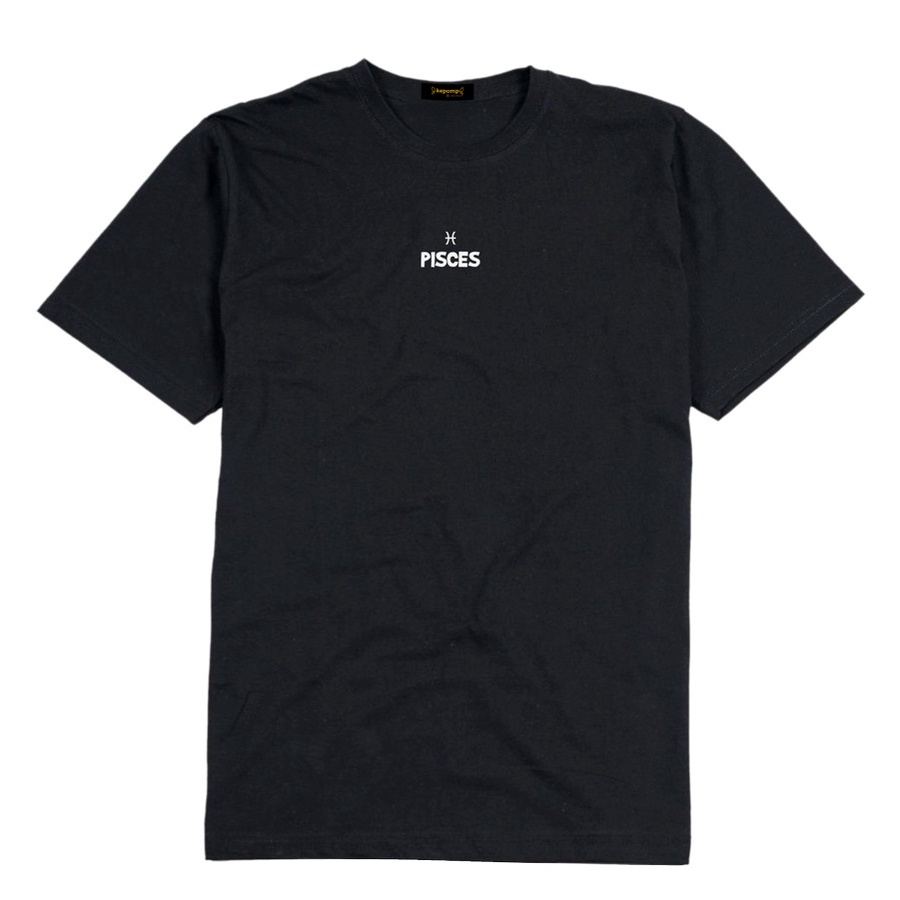 Kepomp Exclusive Kaos Tshirt Zodiac Pisces Unisex Premium Quality