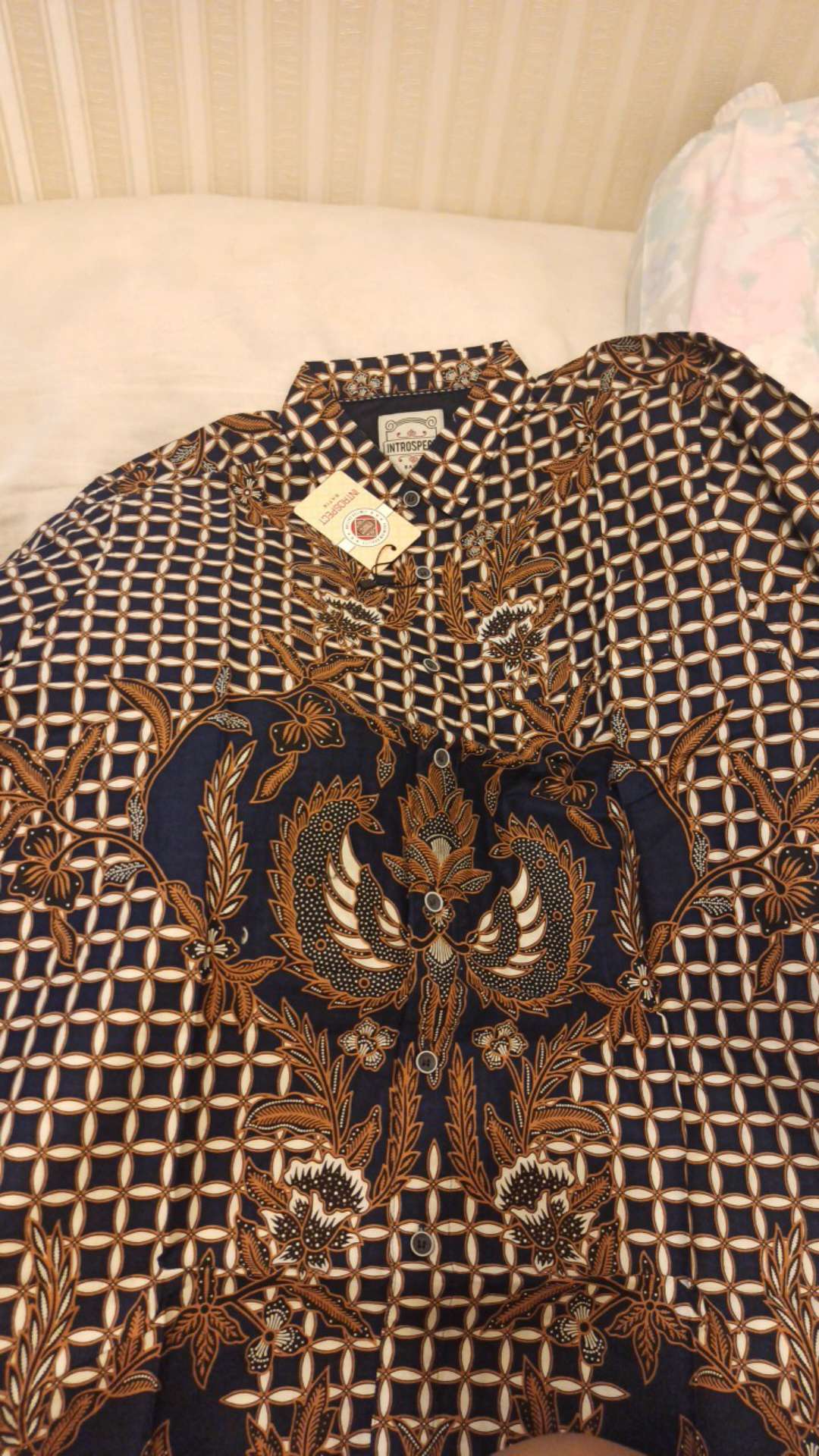 (bisa Cod) Terbaru Kemeja Batik Pria Introspect
