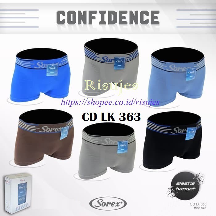 CD Cowok Dewasa Boxer &amp; Segitiga Sorex / Celana Dalam Kolor Pria Laki 363,364,365,366, M3003 &amp; M3007