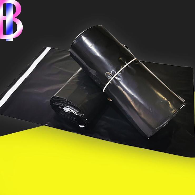

DI Beli YUKѶ Kantong Plastik Packing 25x40cm Olshop HD 100pcs Lem perekat Polymailer Black Glossy T