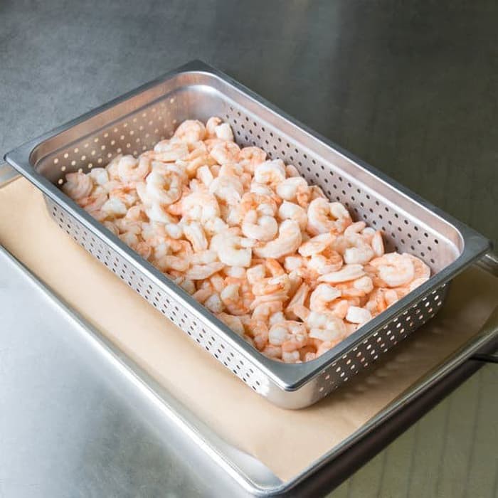 LUBANG Perforated Food pan prasmanan Stainless ukuran 1/1 tinggi 6.5CM