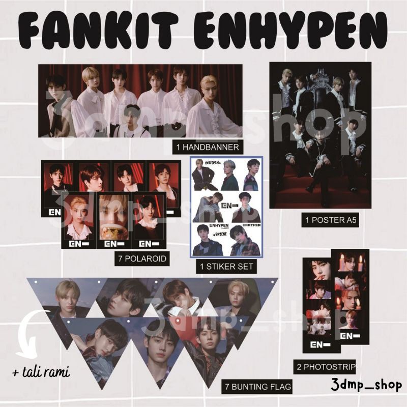 FANKIT ENHYPEN BORDER : DAY ONE DUSK DAWN BUCIN PAKET CARNIVAL DILEMMA