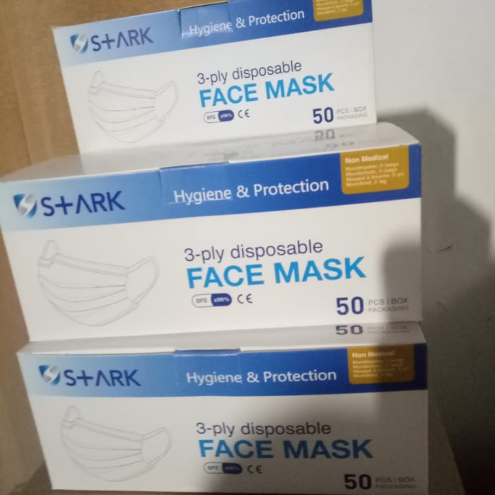 Masker S Ark 3 Ply Disposable Isi 50pcs Merk Tergantung Stock Yg Ad Shopee Indonesia