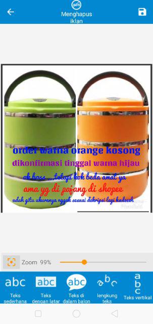 Rantang Susun Bulat Tangung Golden Sunkist Rsbt 9019