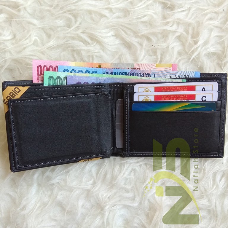 Dompet Kulit Asli Pria Casual Black Brown Dark Non Imitasi Original Khas Kota Garut Sukaregang