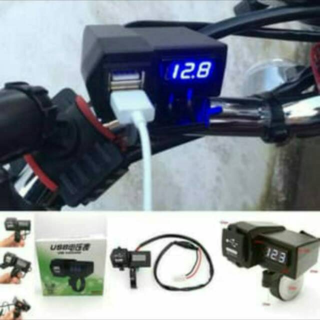 VOLMETER NMAX CHARGER HP NMAX DAN UNIVERSAL MOTOR -VOLTMETER PLUS CAS HP NMAX USB NMAX DLL