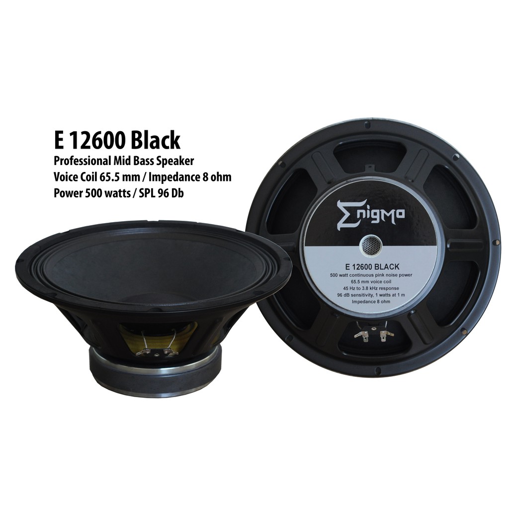 ENIGMA - E 12600 BLACK - Speaker Component 12 inch