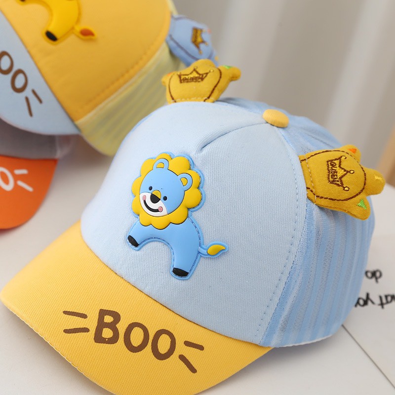 LKM219 TOPI ANAK MOTIF BERKARAKTER SINGA LION BOO TOPI FASHION BABY HAT [1KG 26PC] LITTLE KUMA-7