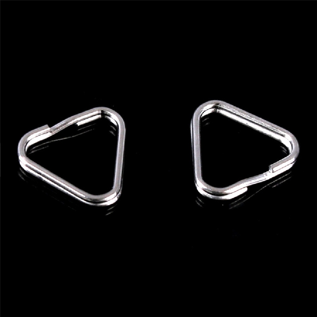 Yescool 4Pcs Ring Kait Segitiga Lapis Krom Untuk Strap Kamera
