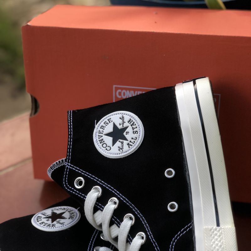 ( New Box ) Converse 70s Black White High Premium