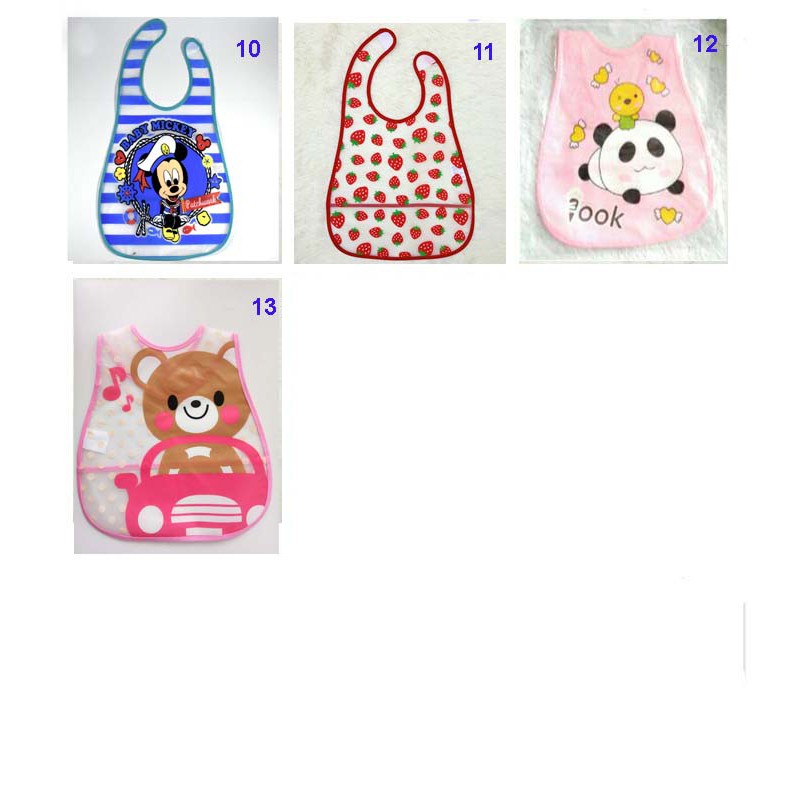 Slabber Plastic / Celemek EVA Bayi / SlaberWaterproof / Baby Bib / Celemek Air Liur_Cerianti